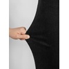 image:imageSidefeel Womens Wide Leg Embroidered Jeans Stretchy Denim PantsBlack