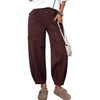 image:imageSidefeel High Waisted Barrel Jeans for Women TrendyCoffee