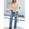 image:imageSidefeel Cardigan Sweaters for Women Long Sleeve Wave Lightweight SweatersApricot