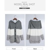 image:imageSidefeel Womens Cable Knit Fleece Lined Hood Cardigan SweatersHooded 22 Gray