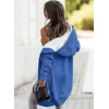 image:imageSidefeel Womens Cable Knit Fleece Lined Hood Cardigan SweatersHooded Blue