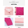image:imageSidefeel Womens Cable Knit Fleece Lined Hood Cardigan SweatersHooded Hot Pink