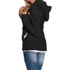 image:imageSidefeel Womens Cardigan Sweaters Hooded Fleece Lined CardigansBlack