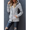 image:imageSidefeel Womens Cardigan Sweaters Hooded Fleece Lined CardigansGray