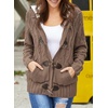 image:imageSidefeel Womens Cardigan Sweaters Hooded Fleece Lined CardigansKkhaki