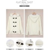 image:imageSidefeel Womens Cardigan Sweaters Hooded Fleece Lined CardigansKwhite
