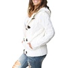 image:imageSidefeel Womens Cardigan Sweaters Hooded Fleece Lined CardigansKwhite