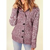image:imageSidefeel Womens Cardigan Sweaters Hooded Fleece Lined CardigansRed