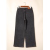 image:imageSidefeel Womens Fleece Lined Jeans Wide Leg High Waisted Denim PantsBlack