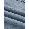 image:imageSidefeel Womens Jean Jacket Long Sleeve Ruffled Denim Jacket ShacketMyosotis