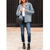 image:imageSidefeel Womens Jean Jacket Long Sleeve Ruffled Denim Jacket ShacketMyosotis