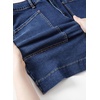 image:imageSidefeel Womens Jean Skirt High Waisted Denim Skirt with PocketsBluing