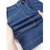 image:imageSidefeel Womens Jean Skirt High Waisted Denim Skirt with PocketsDark Blue