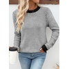 image:imageSidefeel Womens Long Sleeve Pullover Sweaters Jumper TopsBlack