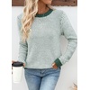 image:imageSidefeel Womens Long Sleeve Pullover Sweaters Jumper TopsBlackish Green