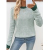 image:imageSidefeel Womens Long Sleeve Pullover Sweaters Jumper TopsBlackish Green
