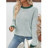 image:imageSidefeel Womens Long Sleeve Pullover Sweaters Jumper TopsBlackish Green