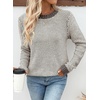 image:imageSidefeel Womens Long Sleeve Pullover Sweaters Jumper TopsGray