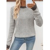 image:imageSidefeel Womens Long Sleeve Pullover Sweaters Jumper TopsGray