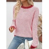 image:imageSidefeel Womens Long Sleeve Pullover Sweaters Jumper TopsRed Dahlia