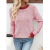 image:imageSidefeel Womens Long Sleeve Pullover Sweaters Jumper TopsRed Dahlia