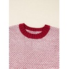 image:imageSidefeel Womens Long Sleeve Pullover Sweaters Jumper TopsRed Dahlia