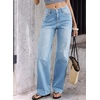 image:imageSidefeel Womens Rhinestone Jeans Sparkly Denim PantsIceland Blue