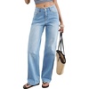 image:imageSidefeel Womens Rhinestone Jeans Sparkly Denim PantsIceland Blue