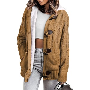 image:imageSidefeel Womens Cardigan Sweaters Hooded Fleece Lined CardigansAs Shown