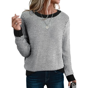 image:imageSidefeel Womens Long Sleeve Pullover Sweaters Jumper TopsBlack