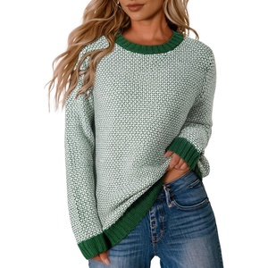 image:imageSidefeel Womens Long Sleeve Pullover Sweaters Jumper TopsBlackish Green