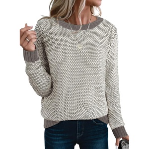 image:imageSidefeel Womens Long Sleeve Pullover Sweaters Jumper TopsGray