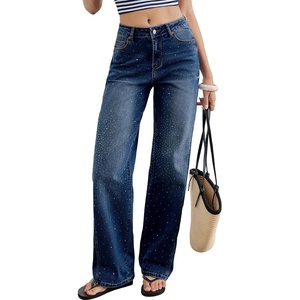 image:imageSidefeel Womens Rhinestone Jeans Sparkly Denim PantsBluing