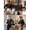 image:imageSidefeel Corduroy Button Down Shirts for Women Long Sleeve TopsBlack