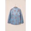 image:imageSidefeel Denim Shirt Women Button Down Printed Jean TopLight Blue