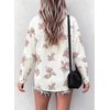 image:imageSidefeel Denim Shirt Women Button Down Printed Jean TopWhite