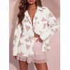 image:imageSidefeel Denim Shirt Women Button Down Printed Jean TopWhite