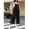 image:imageSidefeel Overalls for Women Casual Dressy Corduroy JumpsuitsBlack