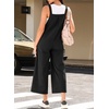 image:imageSidefeel Overalls for Women Casual Dressy Corduroy JumpsuitsBlack