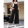 image:imageSidefeel Overalls for Women Casual Dressy Corduroy JumpsuitsBlack