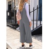 image:imageSidefeel Overalls for Women Casual Dressy Corduroy JumpsuitsGray
