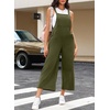 image:imageSidefeel Overalls for Women Casual Dressy Corduroy JumpsuitsGreen