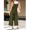 image:imageSidefeel Overalls for Women Casual Dressy Corduroy JumpsuitsGreen