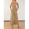 image:imageSidefeel Overalls for Women Casual Dressy Corduroy JumpsuitsKhaki