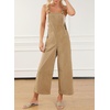 image:imageSidefeel Overalls for Women Casual Dressy Corduroy JumpsuitsKhaki