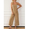 image:imageSidefeel Overalls for Women Casual Dressy Corduroy JumpsuitsKhaki