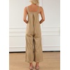 image:imageSidefeel Overalls for Women Casual Dressy Corduroy JumpsuitsKhaki