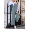 image:imageSidefeel Overalls for Women Casual Dressy Corduroy JumpsuitsMist Blue