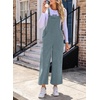 image:imageSidefeel Overalls for Women Casual Dressy Corduroy JumpsuitsMist Blue