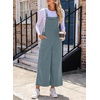 image:imageSidefeel Overalls for Women Casual Dressy Corduroy JumpsuitsMist Blue